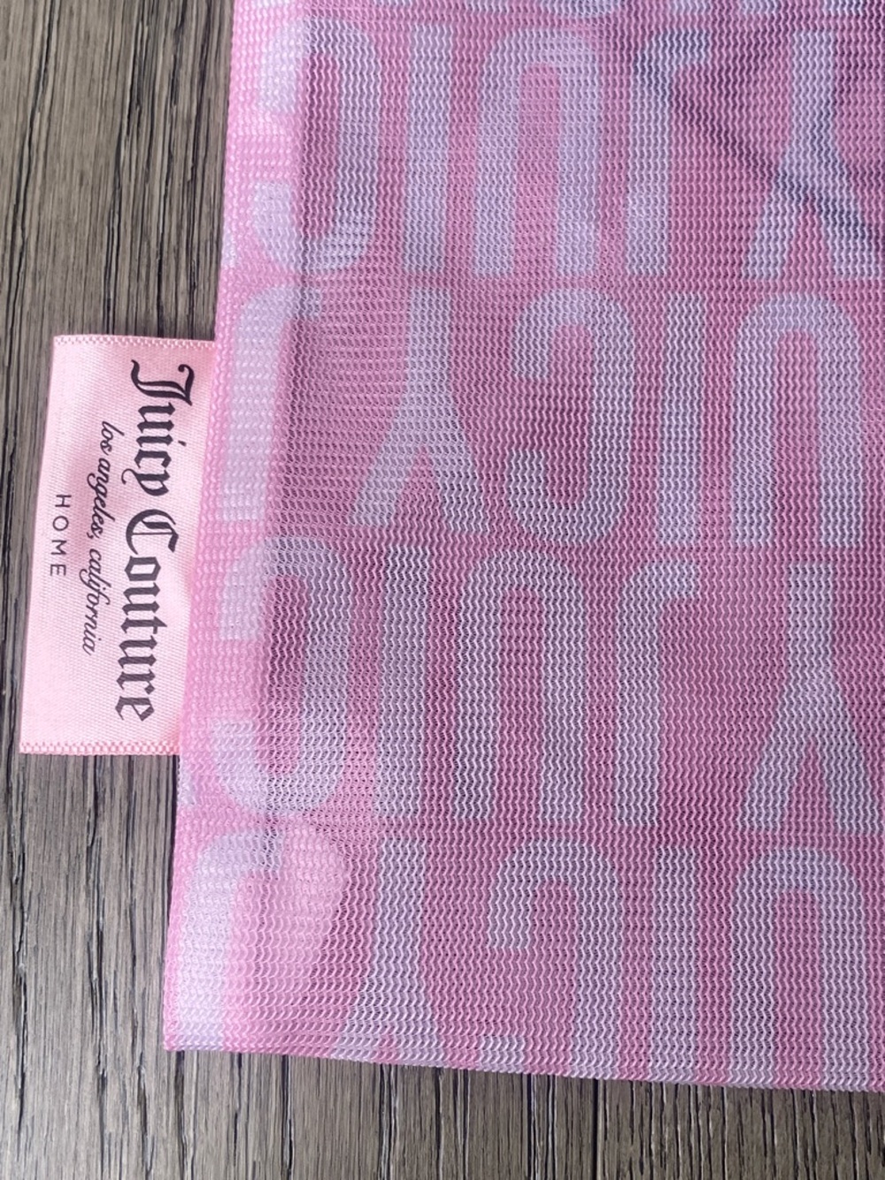 Juicy Couture Pink Logo Cosmetic Pouch with Crest - 11x14.5” - Picture 8 of 11